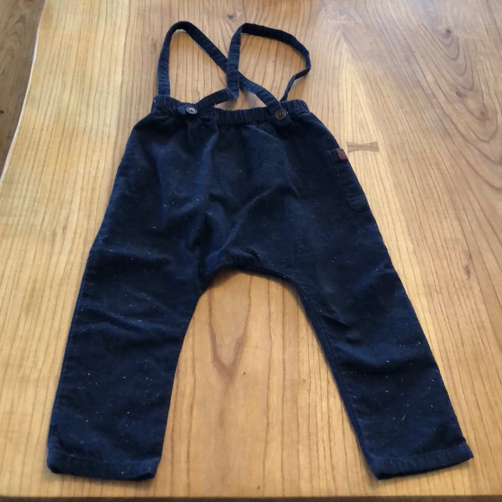 Zara trousers with removable suspenders 2/3T